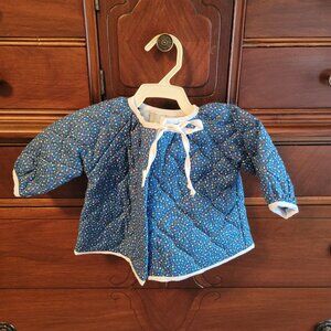 Vintage 70s Quilted Baby Jacket and Dress